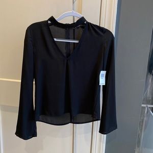 Black long sleeve blouse